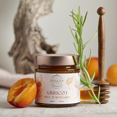 Confiture Abricot, Miel et Romarin 230GR