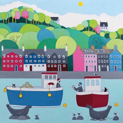 Ailsa Black (The One That Got Away From Tobermory Bay) , 30 x 30cm , WDC91654