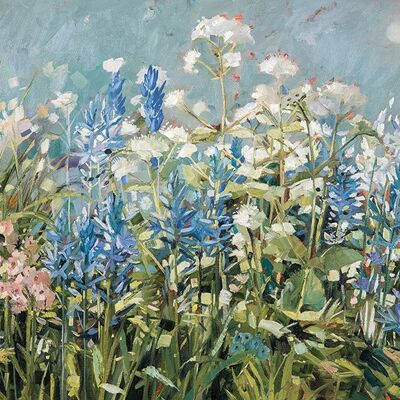 Anne-Marie Butlin (Blue Summer Border) , 60 x 80cm , WDC100680