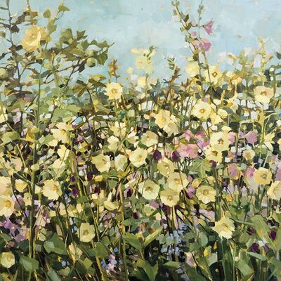 Anne-Marie Butlin (Yellow Hollyhocks) , 60 x 80cm , WDC100677