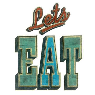 Barry Goodman (Let's Eat) , 60 x 60cm , WDC97011