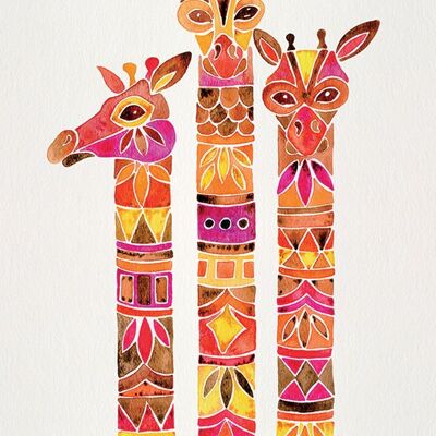 Cat Coquillette (Giraffes) , 60 x 80cm , WDC99814