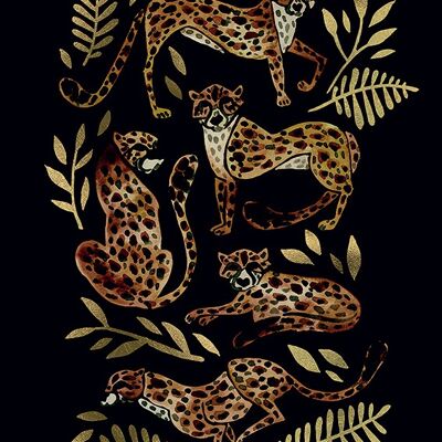 Cat Coquillette (Cheetahs) , 40 x 50cm , WDC94926