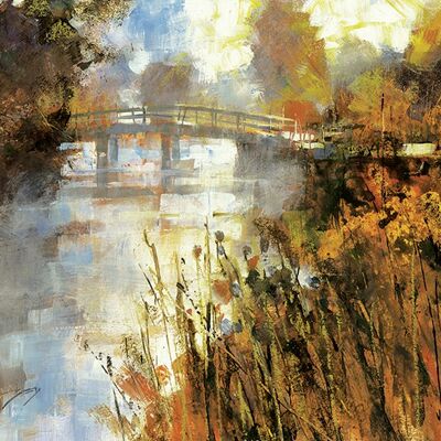 Chris Forsey (Bridge at Autumn Morning) , 60 x 80cm , WDC100271
