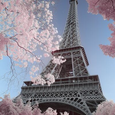 David Clapp (Eiffel Tower Infrared, Paris) , 30 x 40cm , WDC92688