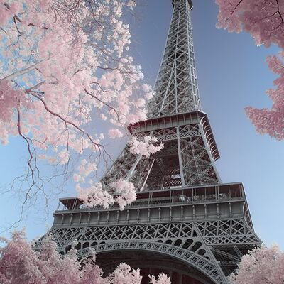 David Clapp (Eiffel Tower Infrared, Paris) , 60 x 80cm , WDC99525