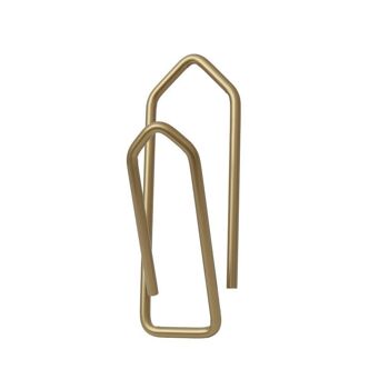 Porte-bouteille en forme de trombone taille moyenne couleur Laiton doré 1