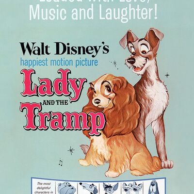 Lady and the Tramp (Love, Music and Laughter) , 60 x 80cm , WDC90823