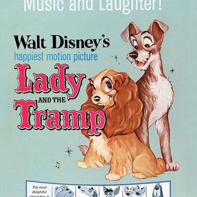 Lady and the Tramp (Love, Music and Laughter) , 30 x 40cm , WDC92490