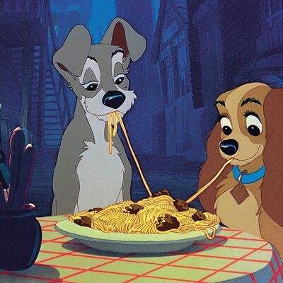 Lady and the Tramp , 40 x 50cm , WDC94397
