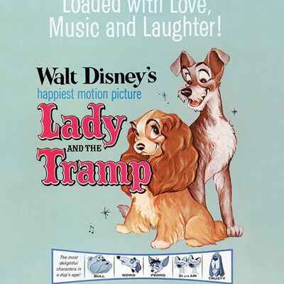 Lady and the Tramp (Love, Music and Laughter) , 40 x 50cm , WDC94412