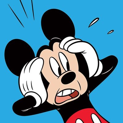 Mickey Mouse (Shocked) , 60 x 80cm , WDC90566