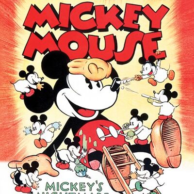 Mickey Mouse (Mickey's Nightmare) , 60 x 80cm , WDC90764
