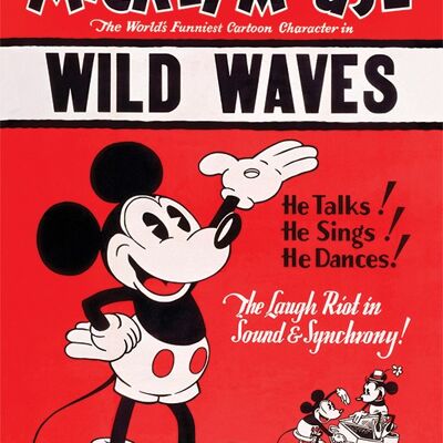 Mickey Mouse (Wild Waves) , 60 x 80cm , WDC90766
