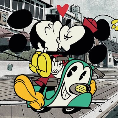 Mickey Shorts (Mickey and Minnie) , 60 x 80cm , WDC90895