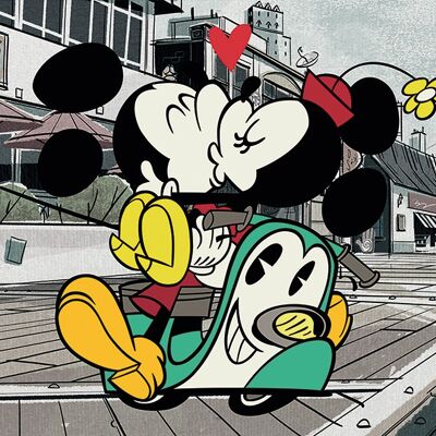 Mickey Shorts (Mickey and Minnie) , 40 x 50cm , WDC94443