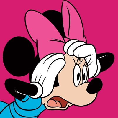 Minnie Mouse (Shocked) , 30 x 40cm , WDC92287