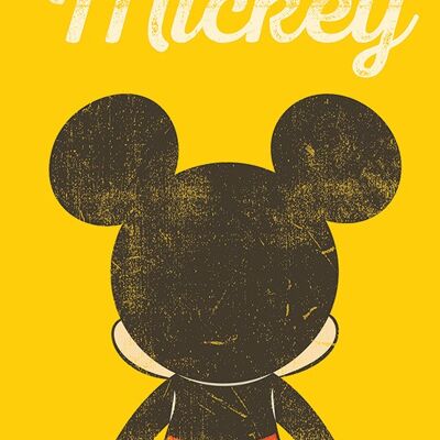 Mickey Mouse (Back Distressed) , 60 x 80cm , WDC100409