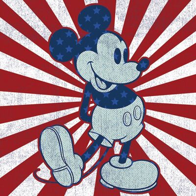 Mickey Mouse (Starburst) , 40 x 40cm , WDC101097