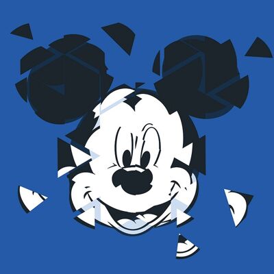 Mickey Mouse (Broken Blue) , 40 x 40cm , WDC101130