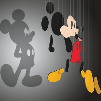 Mickey Mouse (Shadow Puppet) , 40 x 40cm , WDC101136
