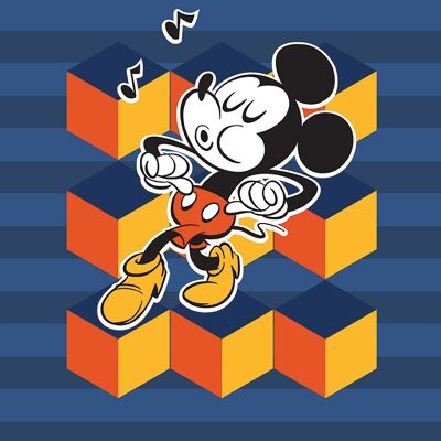 Mickey Mouse (Whistlin') , 40 x 40cm , WDC101138