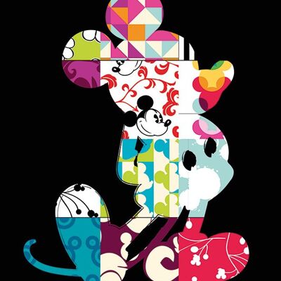 Mickey Mouse (Patterns) , 60 x 80cm , WDC100471
