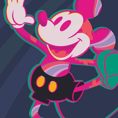 Mickey Mouse (Warped) , 60 x 80cm , WDC100477