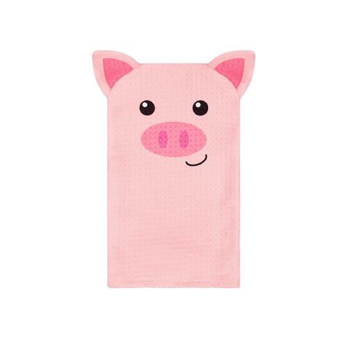 Baby Hooded Towel Animal Hand Parker Pig
