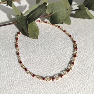 Marjorie miyuki burgundy bracelet