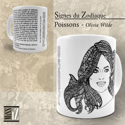 Taza ASTRO - Signo Piscis - Olivia Wilde