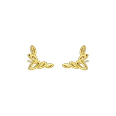 Pendientes Pin Eucaliptus Gold