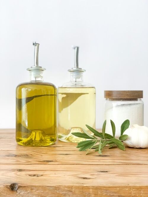 glass-bottles-olive-oil-vinegar-pourer-storage-bottle-200ml-500ml-and-700ml-re-15 - Small - 200ml