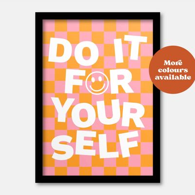 Do it for yourself print Orange A5