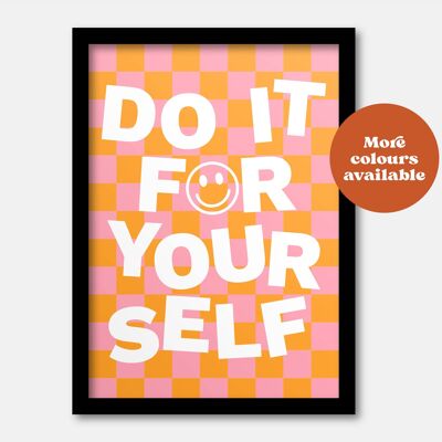 Do it for yourself print Purple A3