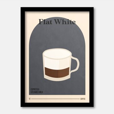 Flat white print A5