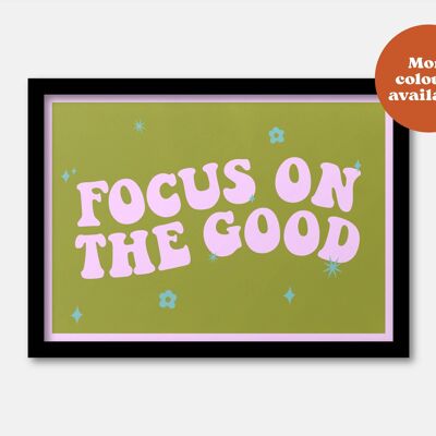 Focus on the good print Beige A5