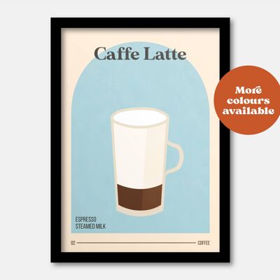 Latte print A5