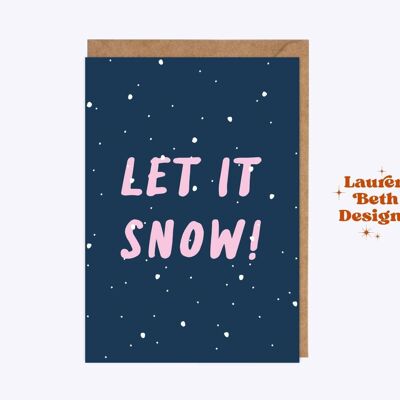 Let it snow Christmas card