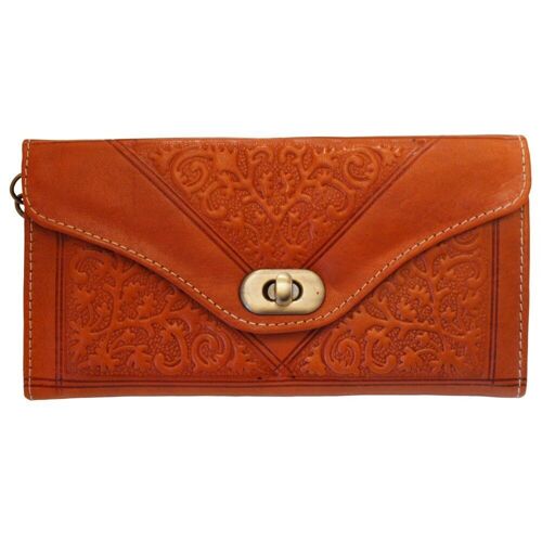 Large Leather Tri-Fold Purse