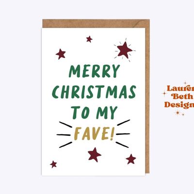 Merry Christmas to my fave card