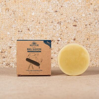 Big body and hair soap 98% natural - 113 g - Made in France 4BM00112