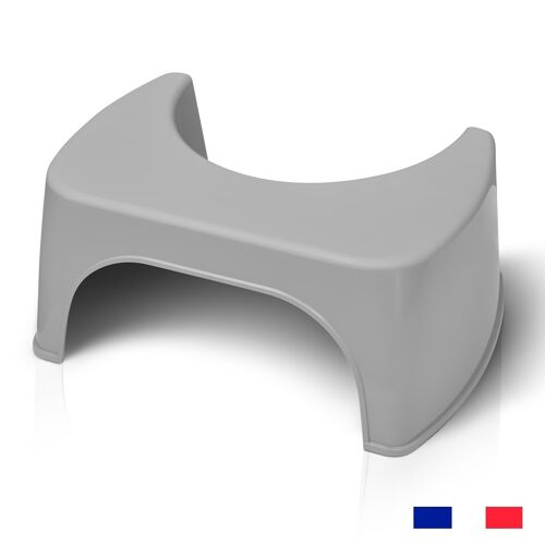 Tabouret Physiologique de Toilette Gris