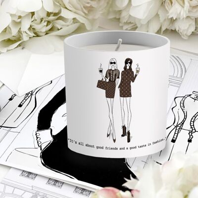 Migliori amiche – Candela La Vita in ceramica fine bone china