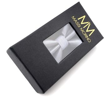Noeud papillon avec mouchoir - boîte cadeau incluse - noir 8