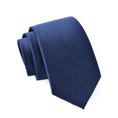 Cravates en soie | différentes couleurs - bleu foncé