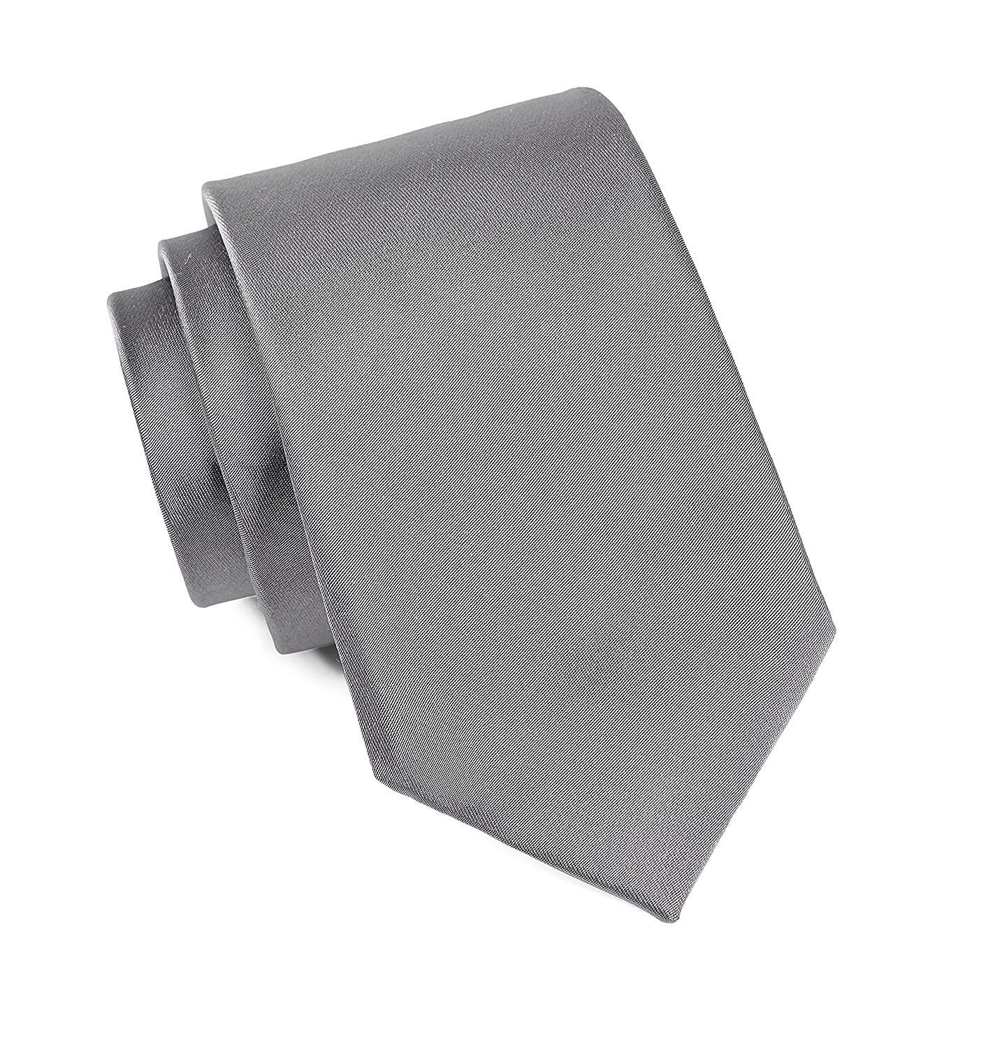 Cravatte di seta | diversi colori - grigio