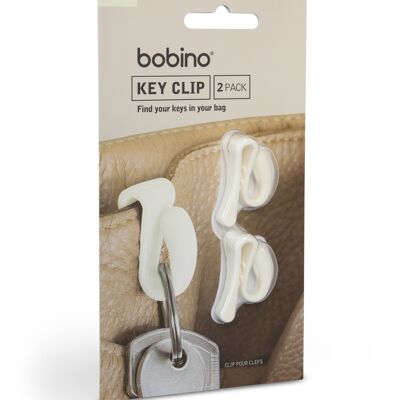 Key Clip - 2Pack - Cream