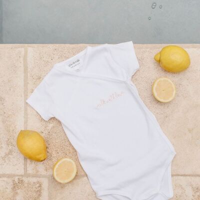 White bodysuit for baby - Milk with love