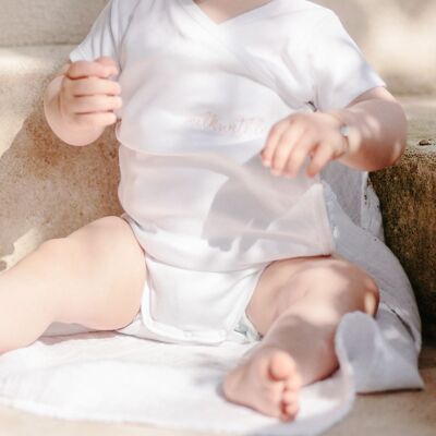 Weißer Baby-Body von Milk With Love